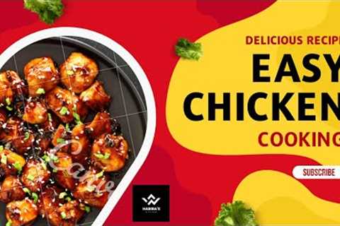 Made  with household items is tempting sweet and spicy korean chicken,