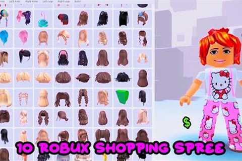 10 robux shopping spree-😍🤑🤪