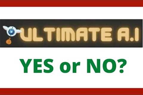 Ultimate AI Review | Legit UltimateAI Software?