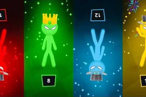 stickman party👽1 2 3 4🏆tournament 7 random games. 🎩LAMA's reward. ALEX has failed👎