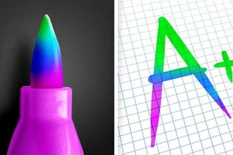100+ SCHOOL HACKS AND CRAFTS YOU SHOULD TRY