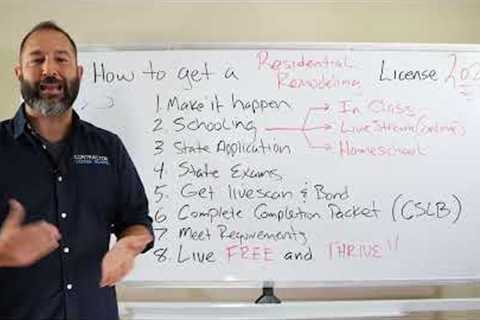 How to get a B2 residential Remodeling Contractors license in 2023 - CLS