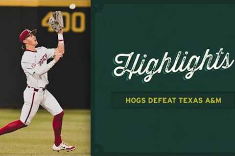 Razorback Baseball: Highlights, Hogs defeat Texas A&amp;M