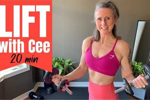 Weight training workout over 40 female FULL BODY 20min FB34