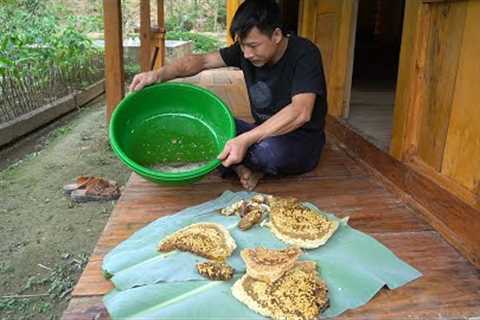 Harvest honey. Enjoy the results - Wonderful life in the quiet mountains