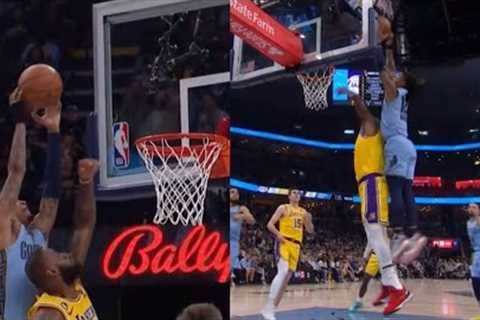 Ja Morant almost ended LeBron James his career with most insane alley-oop 😨