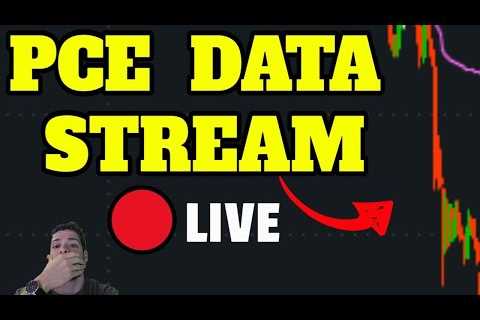 🔴LIVE: CORE PCE PRICE INFLATION DATA 8:30AM! MARKET CRASH? TRADING ES TSLA