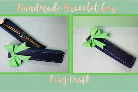 How to make Handmade cute Bracelet Box|| Gift Box Ideas || Paper Bow || Idee Per Creazioni Fai Da Te