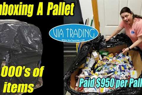 Unboxing a Pallet of 1,000's of items From Via Trading - Check it out &amp; how we are gonna sell it