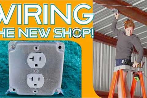 Wiring My New Shop | Adding Outlets and Lighting