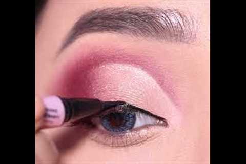 Sparkling Smokey Eyeshadow Tutorial || Simple and Easy Party / Bridal eye Makeup || Shilpa #shorts
