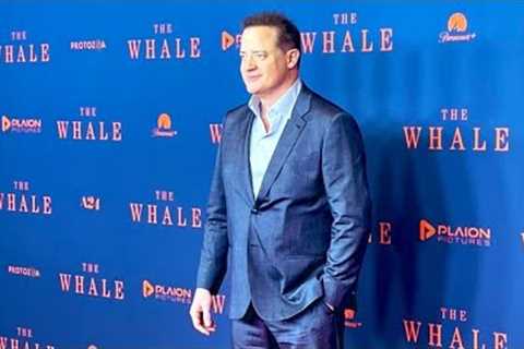 Humble Brendan Fraser at the Germany premiere of The Whale about getting his 1st Oscar
