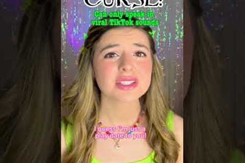 You get cursed to only speak in viral sounds #funnyvideos #acting #shorts #cursed