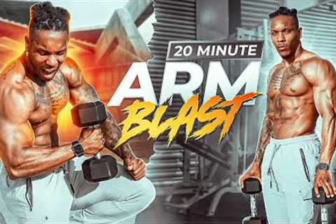 20 MINUTE BICEP AND TRICEP WORKOUT(DUMBBELLS)