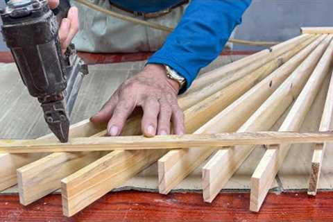 Simple Woodworking Craftsman // Extremely Creative And Interesting Design Idea From Wooden Strips