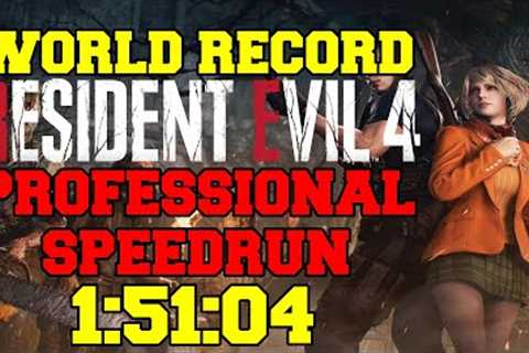 Resident Evil 4 Remake Professional Speedrun 1:51:04 (World Record)