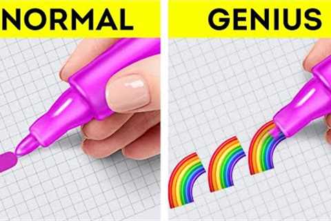 EASY ART IDEAS AND DRAWING HACKS FOR BEGINNERS