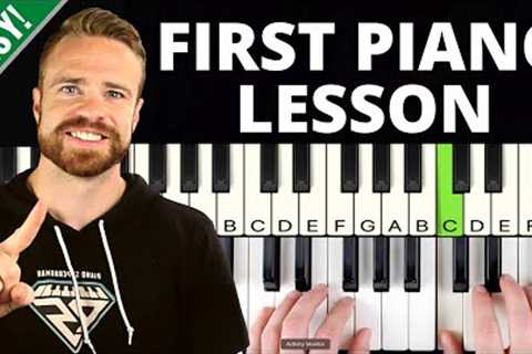 How to Play Piano: Day 1 - EASY First Lesson for Beginners