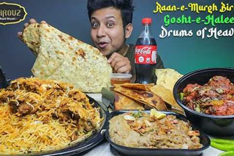 BEHROUZ RAAN E MURG BIRYANI, GOSHT E HALEEM, DRUMS OF HEAVEN WITH GARLIC NAAN &amp; GULAB JAMUN ..