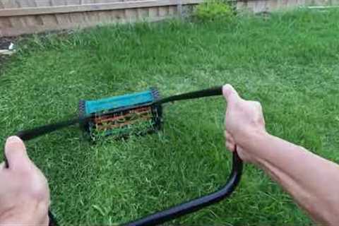 Manual Push Mower and LONG GRASS - Bosch AHM 38G and Scotts Push Mower