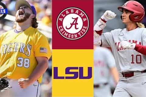 Alabama vs #1 LSU Highlights (Game 3, Crazy Game!) | 2023 College Baseball Highlights