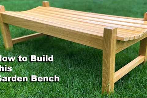 How to Build an Outdoor Garden Bench / Woodworking Project