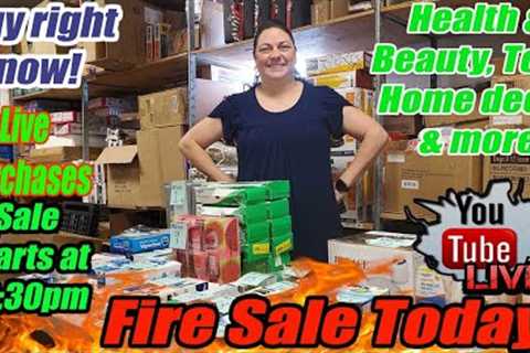 Live Fire Sale Today Health &amp; Beauty,  Toys, Home Décor, Household items &amp; more--Online..