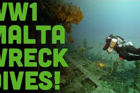 Incredible WWI Wreck Diving In Malta!