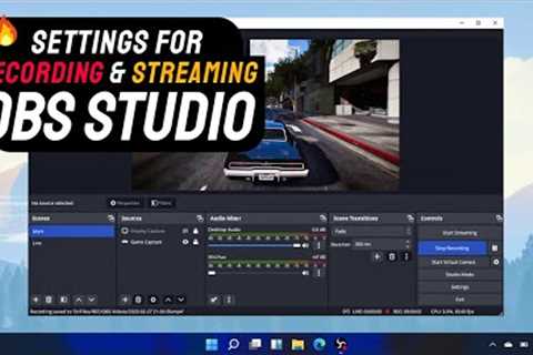OBS Studio Settings for Game Recording &amp; Streaming on Low PC (Hindi)