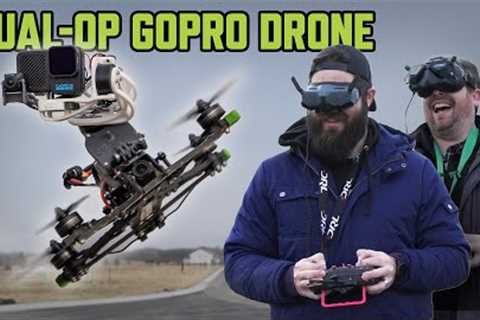 Dual-Operator, Two Axis GoPro Gimbal for FPV Drones