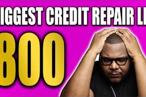 THIS IS WHY I DON'T BELIEVE IN CREDIT REPAIR