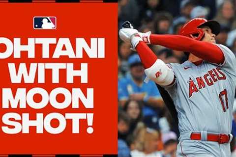 Shohei Ohtani with a TOWERING home run to center! His 7th homer of the year!