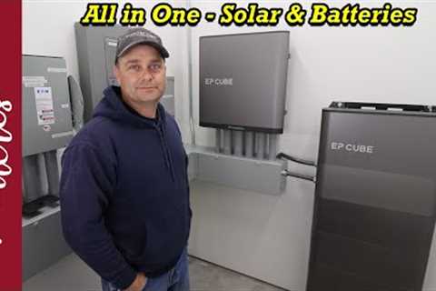Installing all in one Solar Inverter with Battery Backup.  The EP Cube from Canadian Solar.