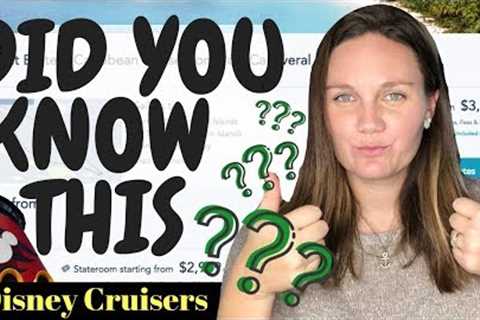 RARELY Mentioned DiSNEY CRUiSE Booking TIP