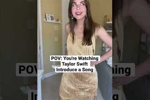 POV: You're Watching Taylor Swift #parody #taylorswift
