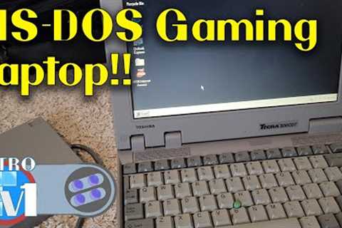 Setting up an MS-DOS &amp; Windows 95 Laptop for Retro Games - Toshiba Tecra 500cdt
