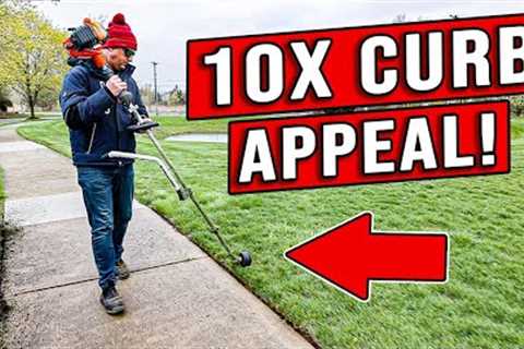 How to PERFECTLY Edge a Sidewalk EVERY time! [Flip Edge VS Edger!]