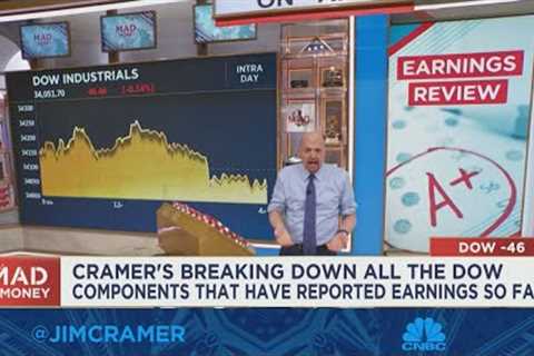Jim Cramer recaps and grades the stock market's earnings season so far