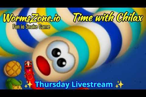 Playing LIVE Worms Zone Hungry Snake Game 🐍🥰🥇 || WormsZone.io Level 234  || Chilax Time