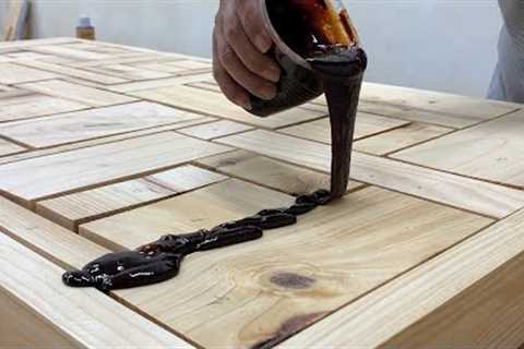 Artistic Inspirational Woodworking Design Ideas // DIY Beautiful Coffee Table
