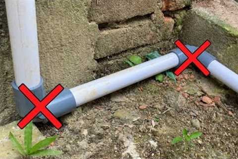 SAVE COST! An Ingenious Trick To Connect Pipes Without An Elbow That Many People Don't Know