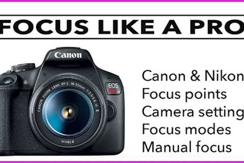 FOCUS LIKE A PRO - More photography and camera tips for beginners.