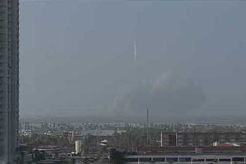 Starship test launch from 12th floor South Padre Island