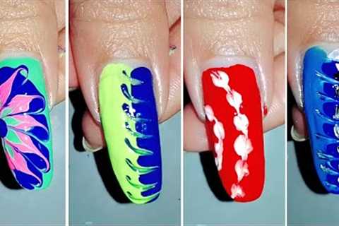 Top 4 Easy Nail designs|| Nail art for beginners || No Tools || Unique Nail ideas 😲
