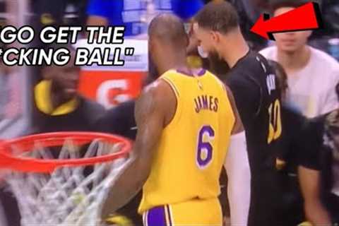 *UNSEEN* LeBron James Trash Talks Steph Curry &amp; Tells Him To “Get The F*cking Ball”👀