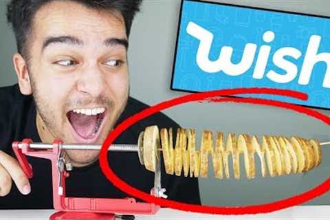 Testing 5 WEIRD FOOD GADGETS From WISH.COM! Unboxing WISH Products!