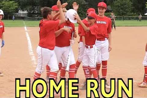 FIRST HOME RUN at TOURNAMENT BASEBALL GAME! ⚾️