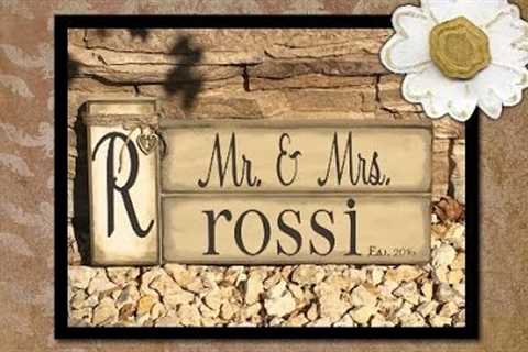 Diy Wedding Gift | Diy Wood Crafting | Rustic Wedding Gift