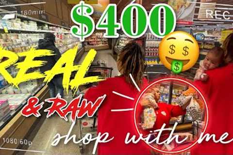 $400 EBT SHOPPING VLOG FOR MY FAMILY OF 7