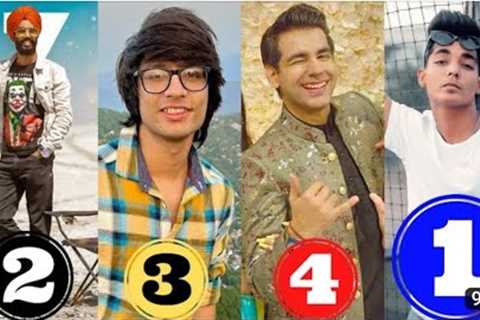 10 Most subscribed vlogger of India Rohit zinjurke , jatt prabhjot saurav jos....